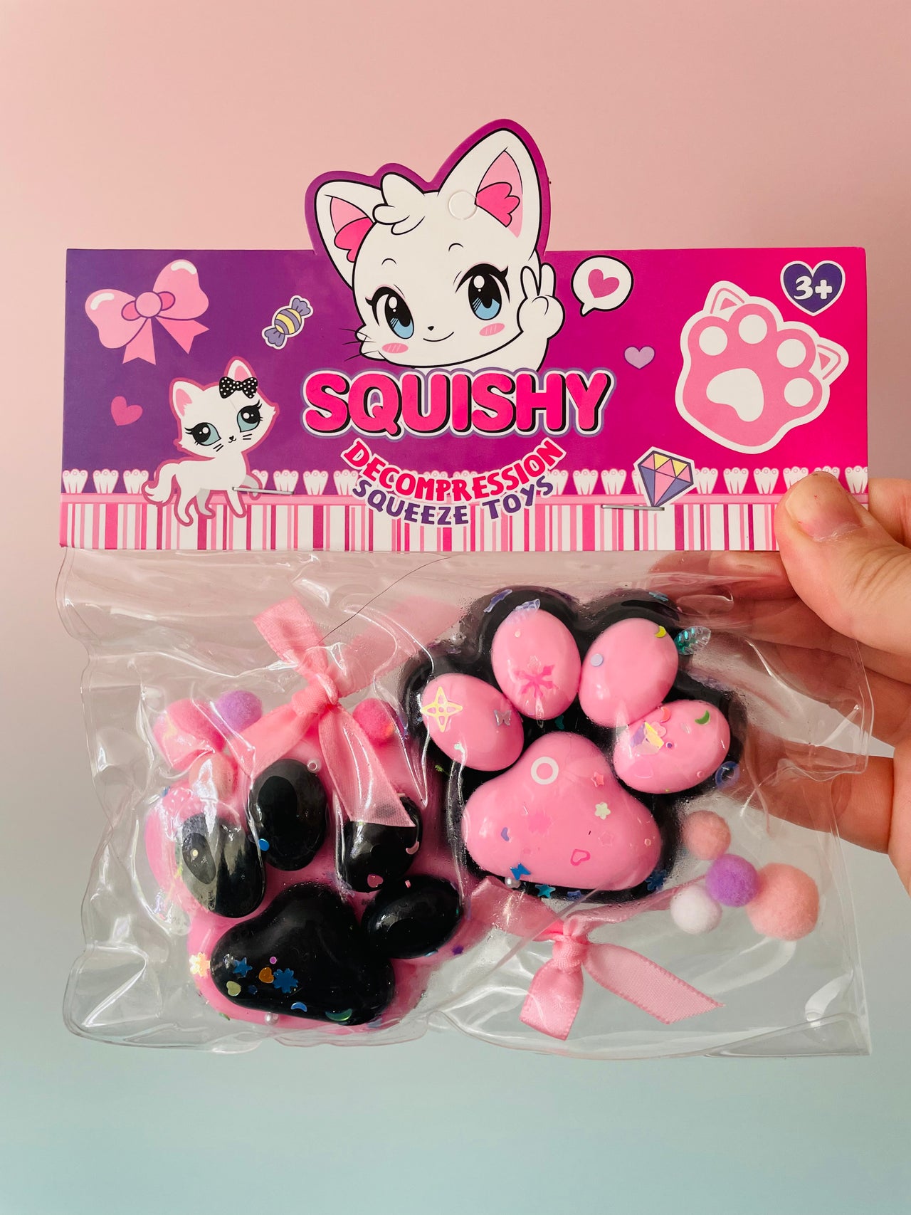 🐾✨ Taba Cat Paws | 2-Pack Sticky Sensory Stress Relief Fidget Toys ✨