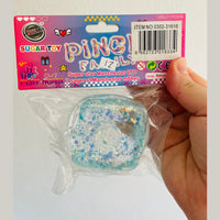 🩵✨ Light Blue Pinch Family Sugar Glitter Cube Squishy | Sensory Fidget Toy 💎