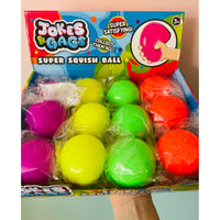 🧡🟠 Neon Super Squish Ball | Orange Stress Relief Sensory Fidget Toy ✨