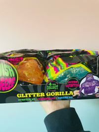 💜🦍 Purple Glitter Gorilla | Sugar Squishy