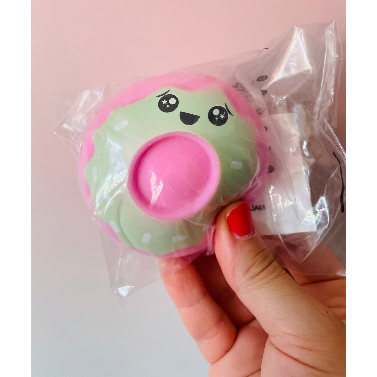 🍩🩷 Doughie the Doughnut | Pink Squishy Sensory Stress Relief Fidget Toy ✨