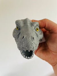 🦖🩶 Grey Dinosaur Head Bead Squeeze Toy