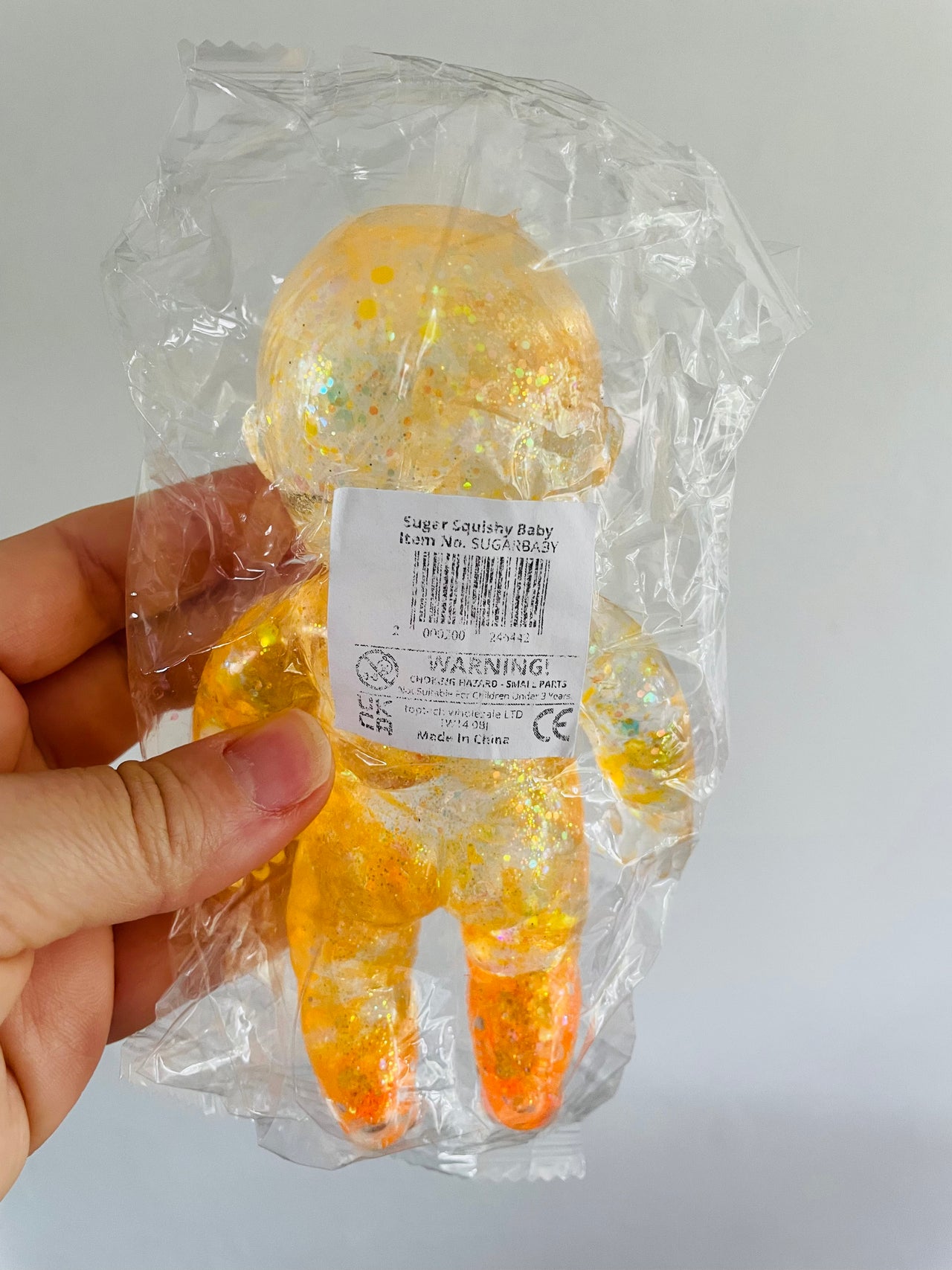 💛✨ Yellow Glitter Squishy Baby Sensory Toy ✨👶