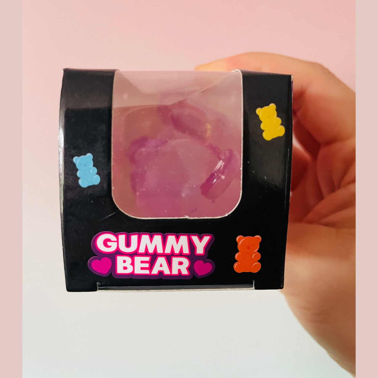 💜🐻 Sugar-Filled Gummy Bear Squishy | Purple Sensory Stress Relief Fidget Toy ✨