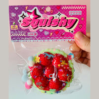 💚🥧 Raspberry Tart Taba Squishy | Green Kawaii Sensory Fidget Toy ✨