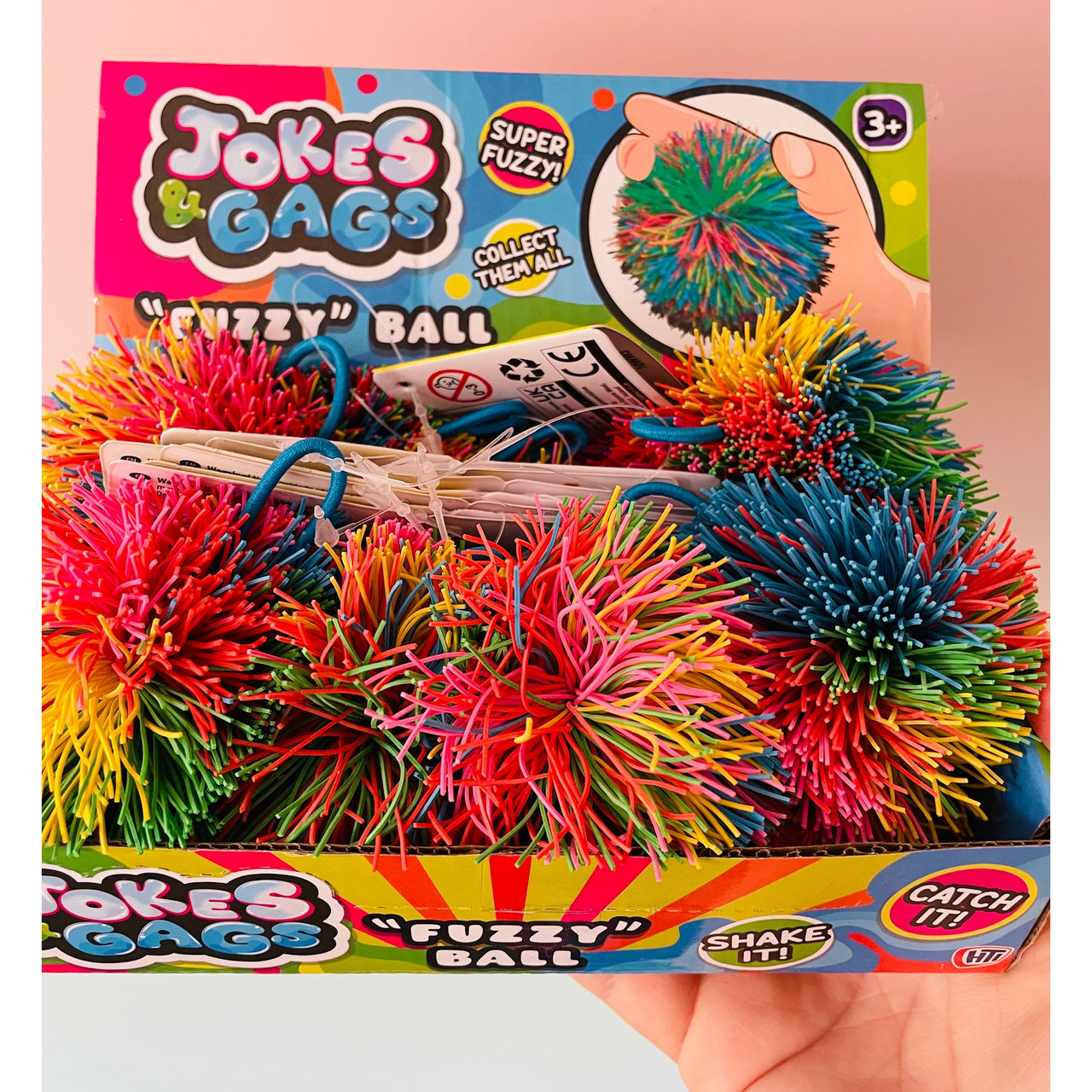 Rainbow Fuzzy Ball soft spiky sensory fidget toy