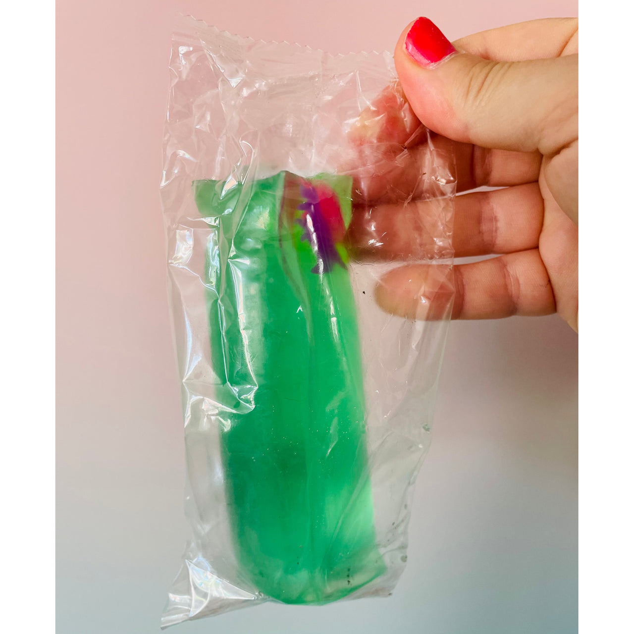 Green Dinosaur Slippery Snake liquid-filled sensory fidget toy
