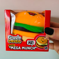 Mega Munch Tongue Out Burger Squishy sensory toy UK