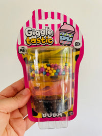 🧋💛🩷 Yellow & Pink Boba Slime Stack