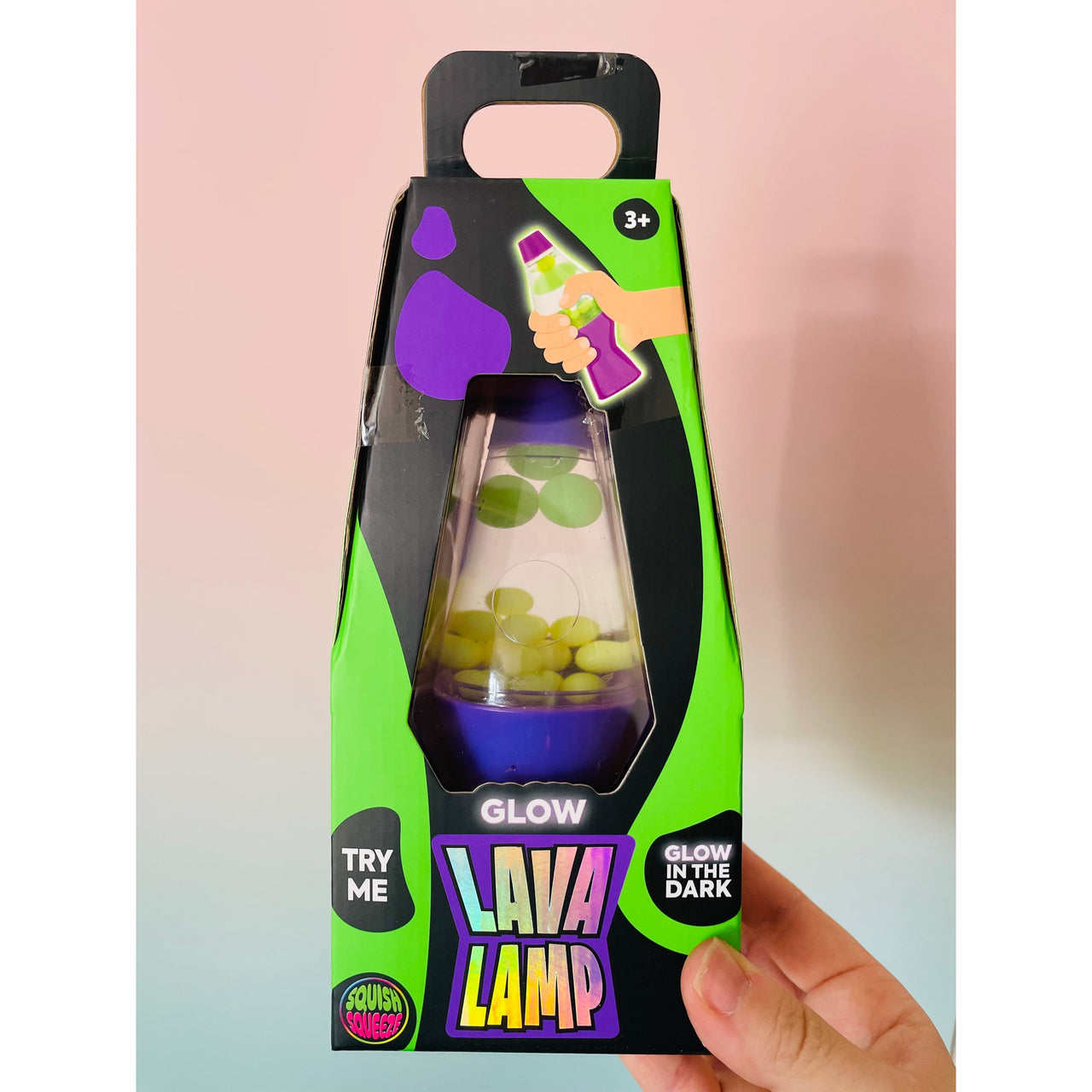 💜🌋 Glow in the Dark Lava Lamp Squishy | Purple Sensory Stress Relief Fidget Toy ✨