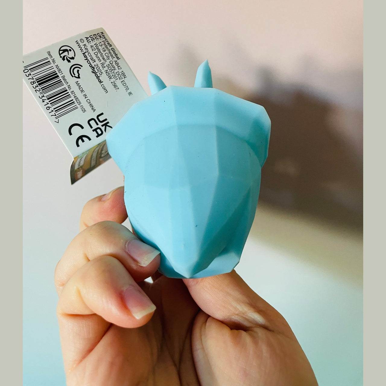 🦕💙 Squishy Dinosaur Blue Triceratops Sensory Toy