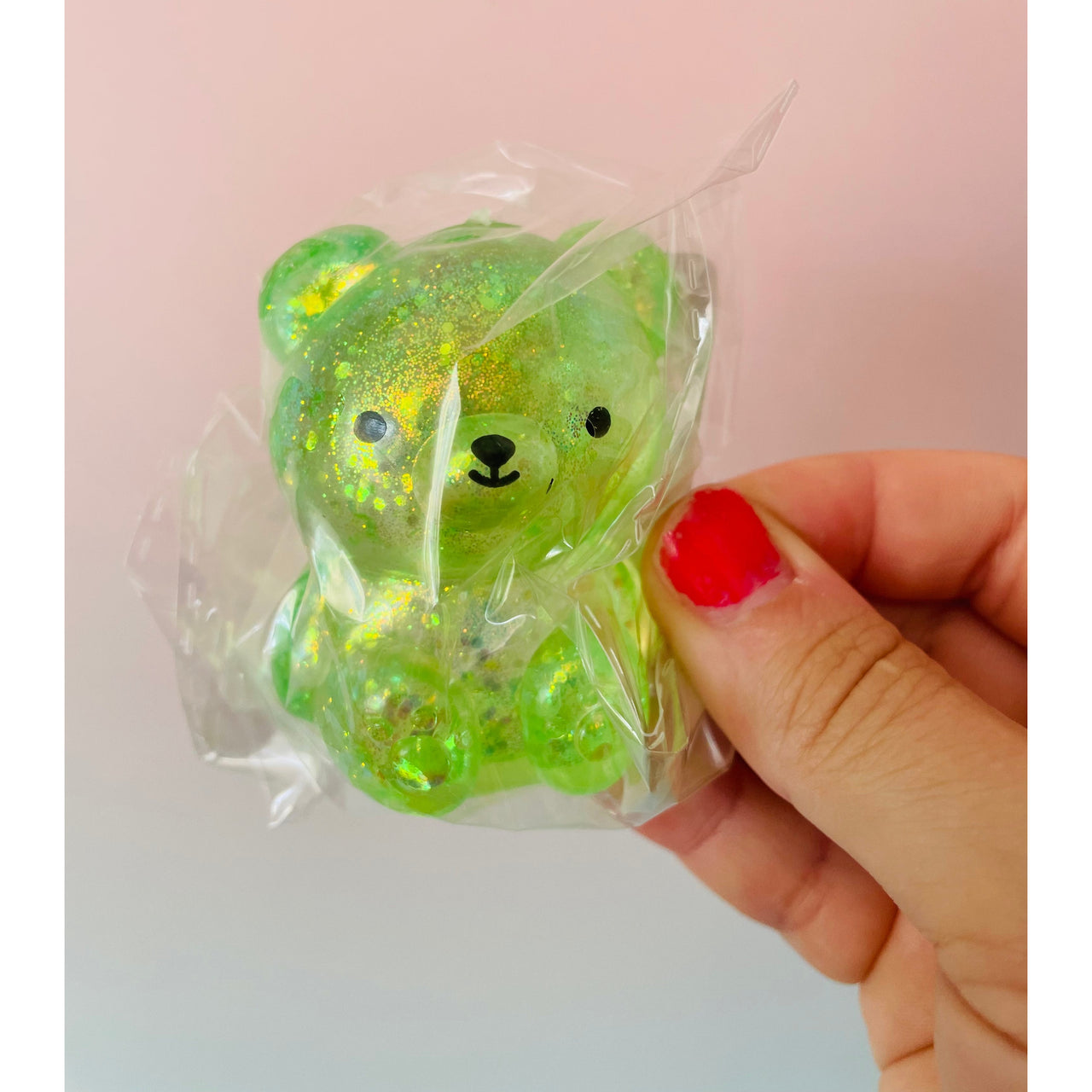 Sugar Maltose Squishy Bear slow-rising sensory fidget toy Green