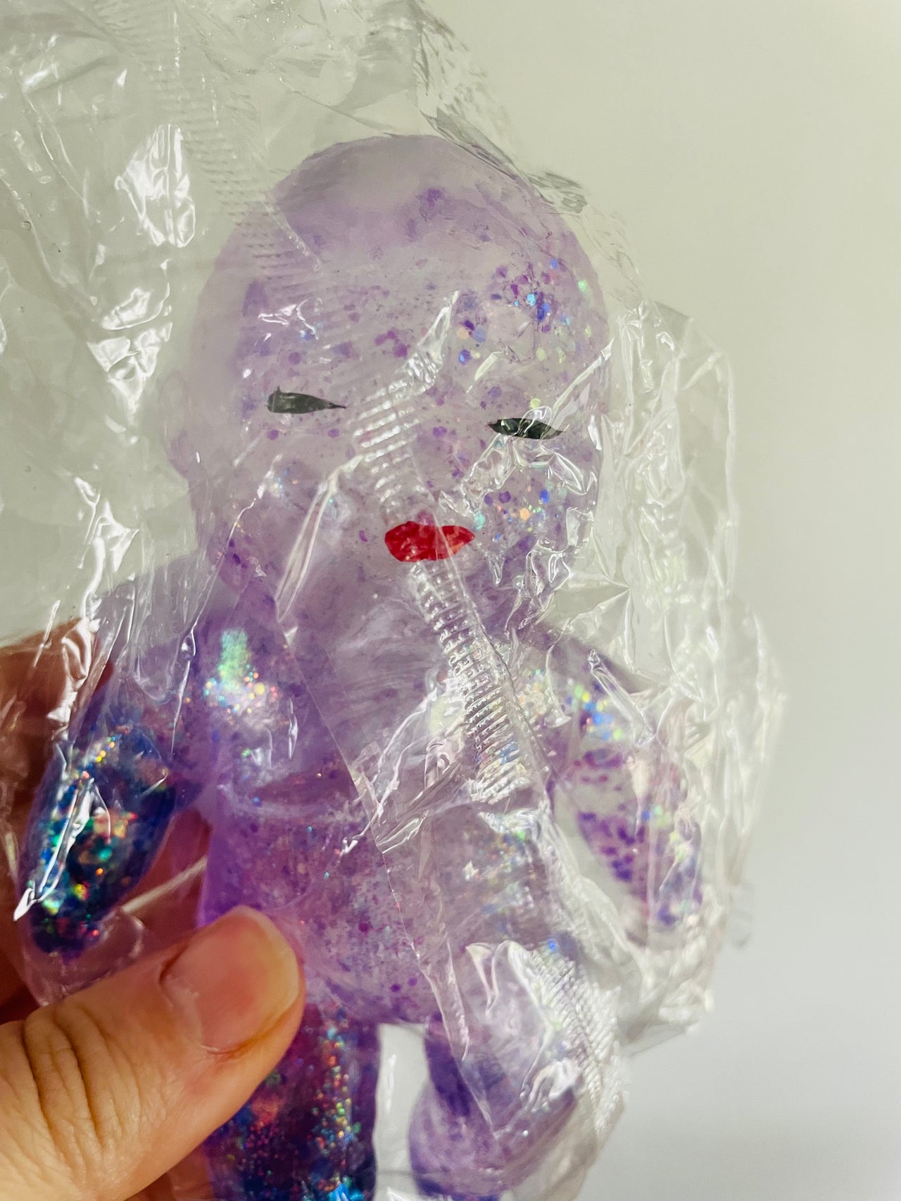 💜✨ Purple Glitter Squishy Baby Sensory Toy ✨👶