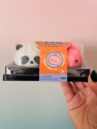 🥟🐷🐼 Bao Buddies 2-Pack | Pig & Panda Squishy Sensory Fidget Toys