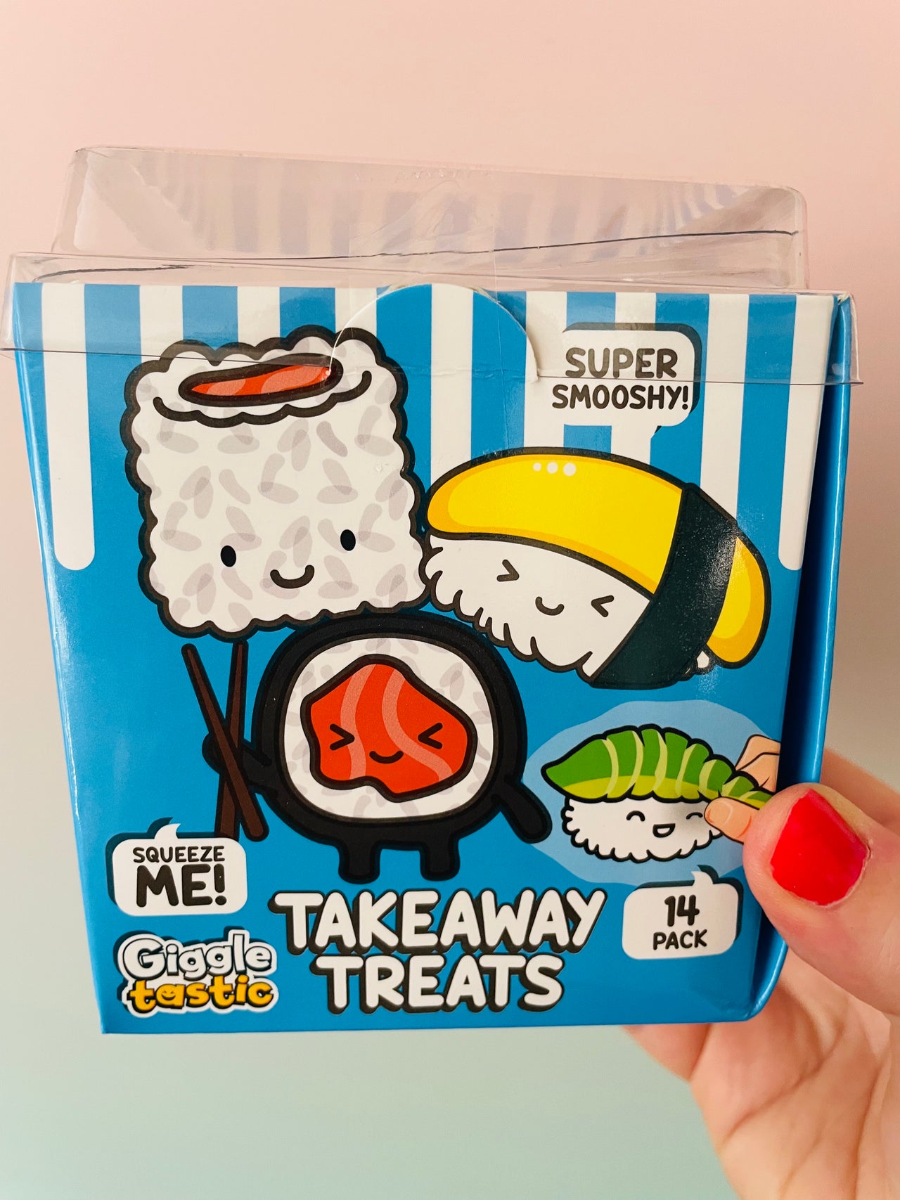 🍣🥡 Sushi Takeaway Treats | 14 Mini Sushi Squishies Sensory Fidget Pack ✨