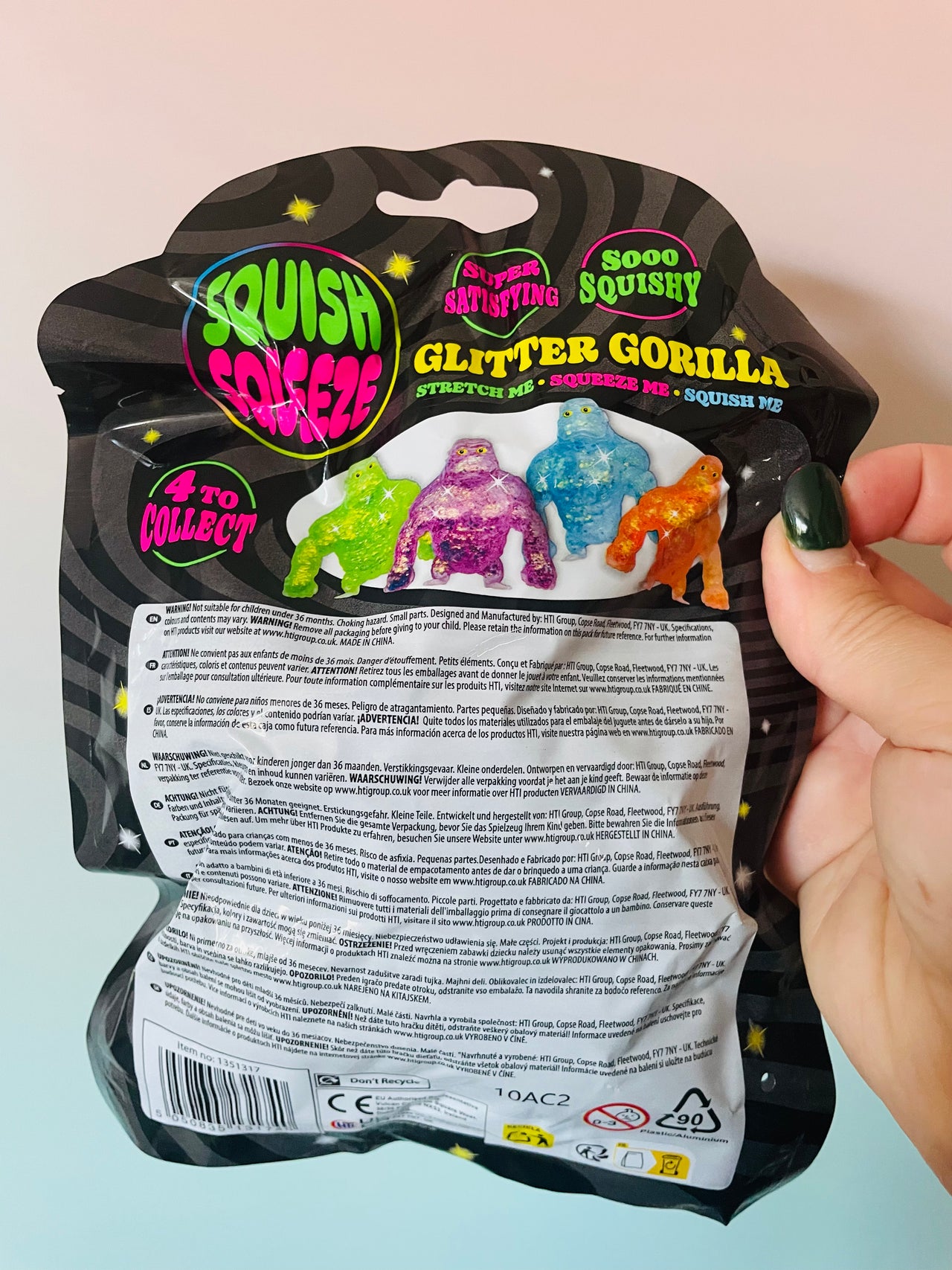 💙🦍 Blue Glitter Gorilla | Sugar Squishy