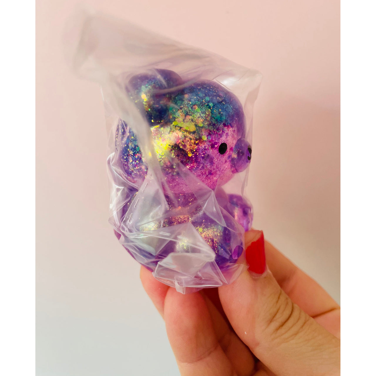 Sugar Maltose Squishy Bear slow-rising sensory fidget toy Purple