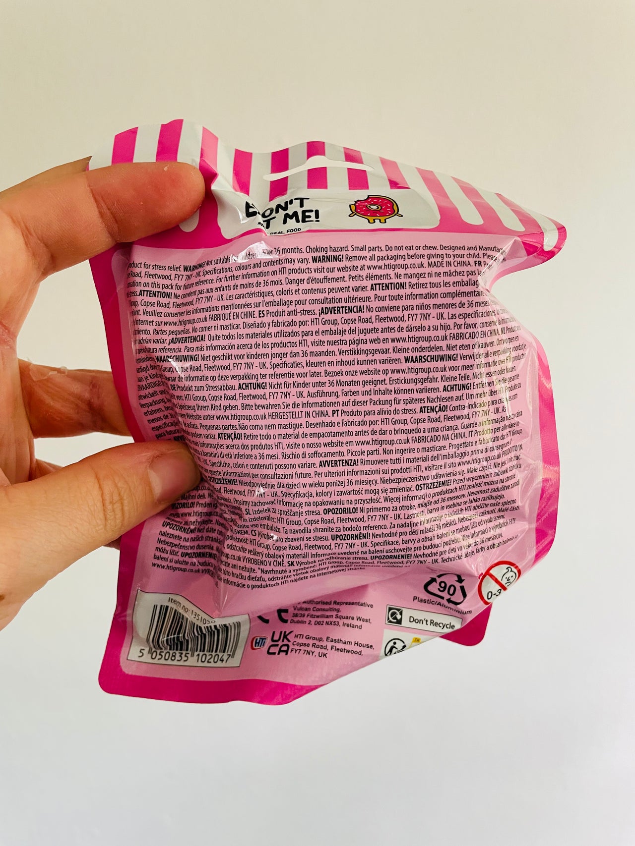 🍩💖 Bright Pink Dough-Nutterz Squishy Donut Toy