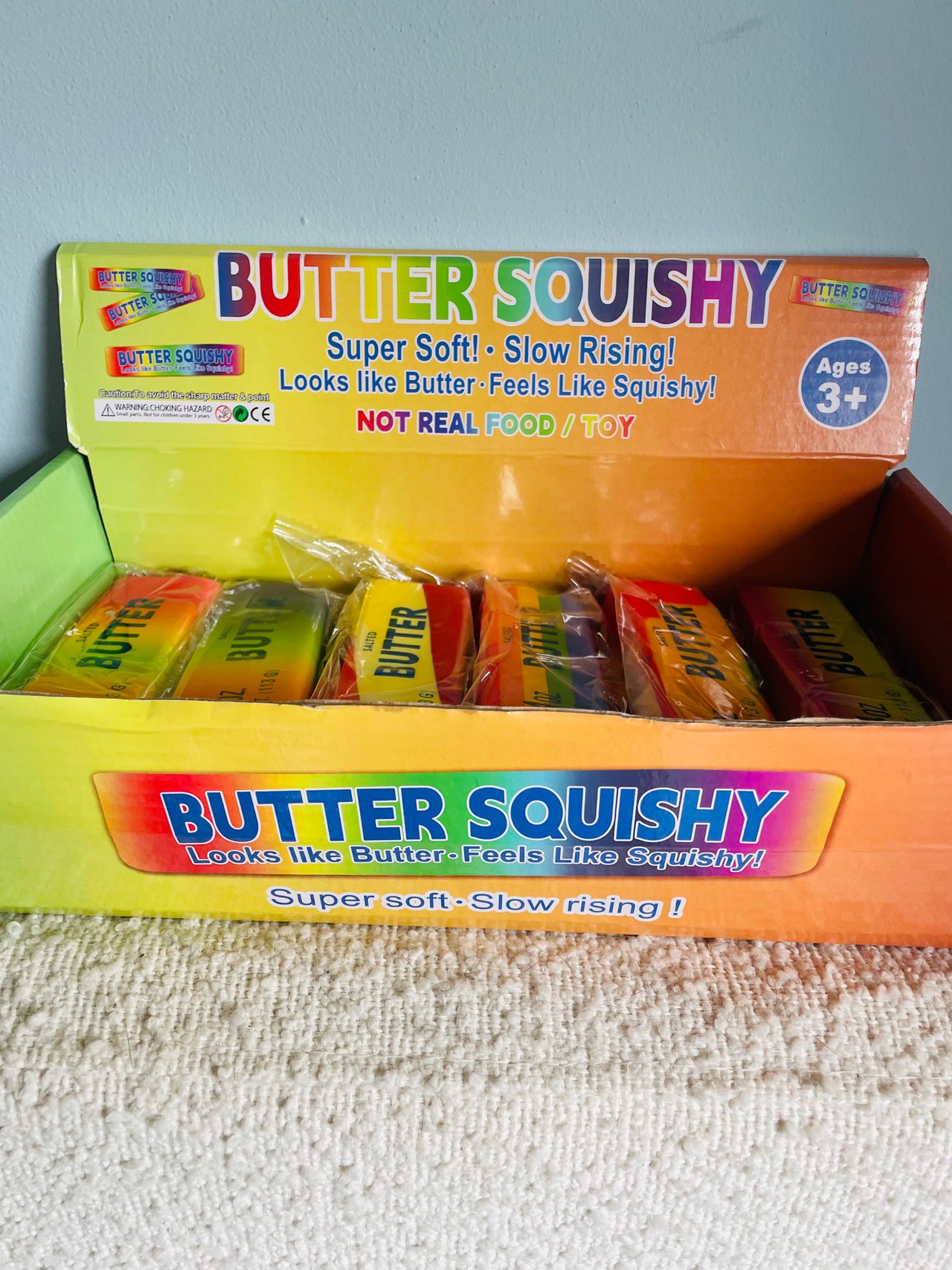 🧈🌈 Rainbow Butter Squishy Toy – Assorted Designs