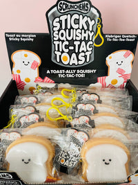 🍞🥓 Scrunchems Sticky Squishy Tic-Tac Toast | Interactive Breakfast Sensory Fidget Toy ✨
