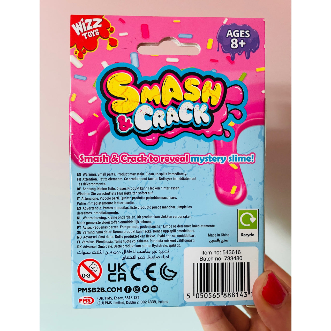 Green Strawberry Smash Crack Fruit crunchy and gooey sensory fidget toy