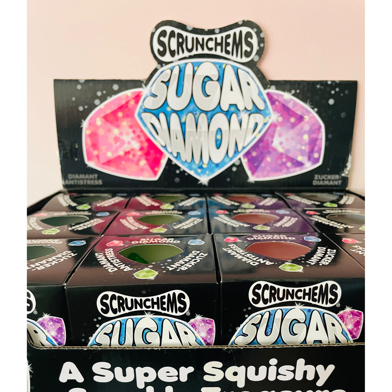 💎✨ Scrunchems Sugar Diamond | Sparkly Diamond Sensory Stress Relief Fidget Toy ✨