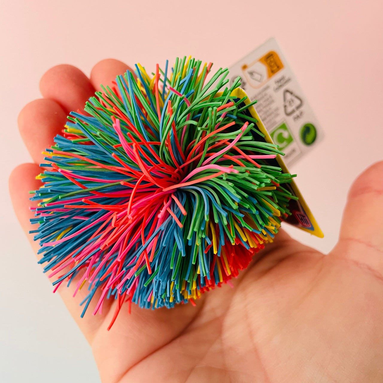 Rainbow Fuzzy Ball soft spiky sensory fidget toy