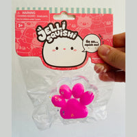 🩷🐾 Jelli Squishi Small Paw Sensory Toy | Hot Pink Jelly Squishy ✨