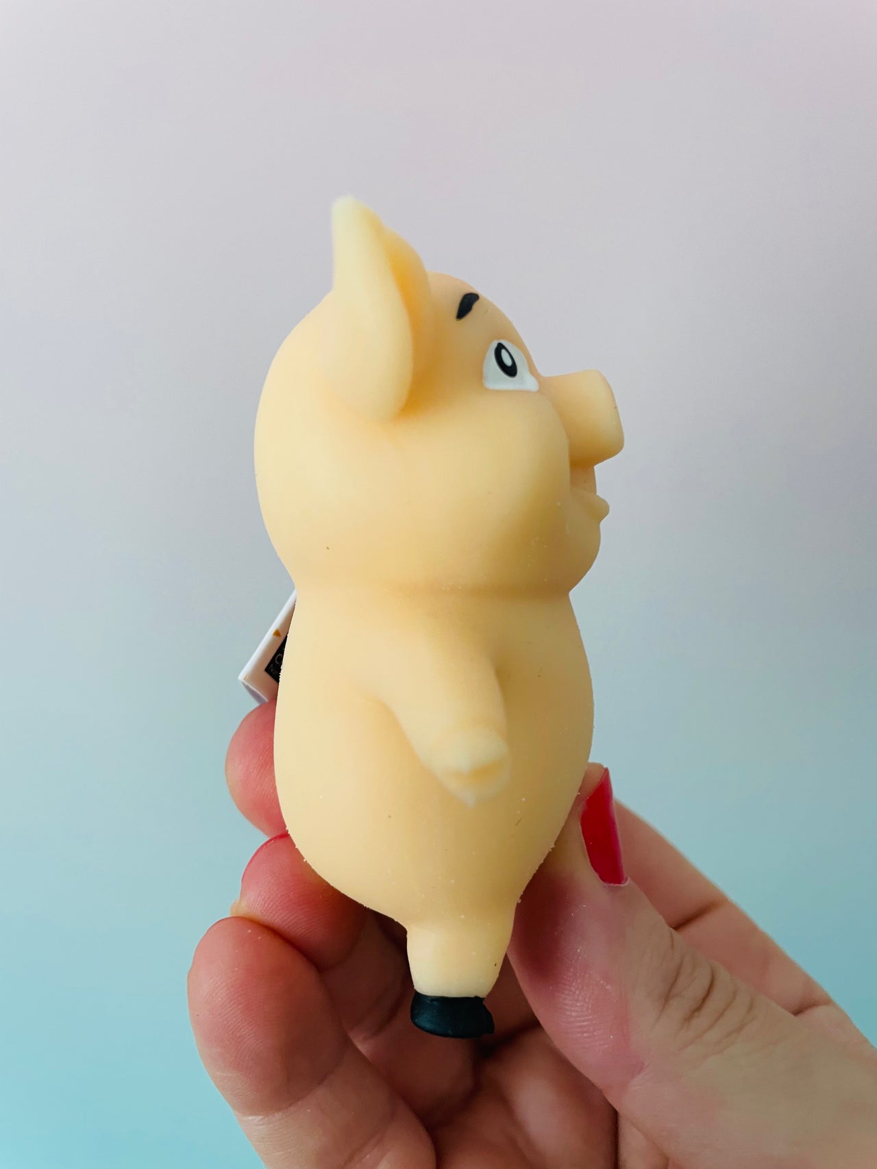 🤎🐷 Stretch 'N Smash Mini Pig | Beige Stretchy Sensory Stress Relief Fidget Toy ✨