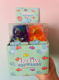 Keycraft Sparkly Squishy Capybara Glitter Sensory Fidget Toy 
