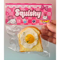 Egg Toast Squishy soft sensory fidget toy