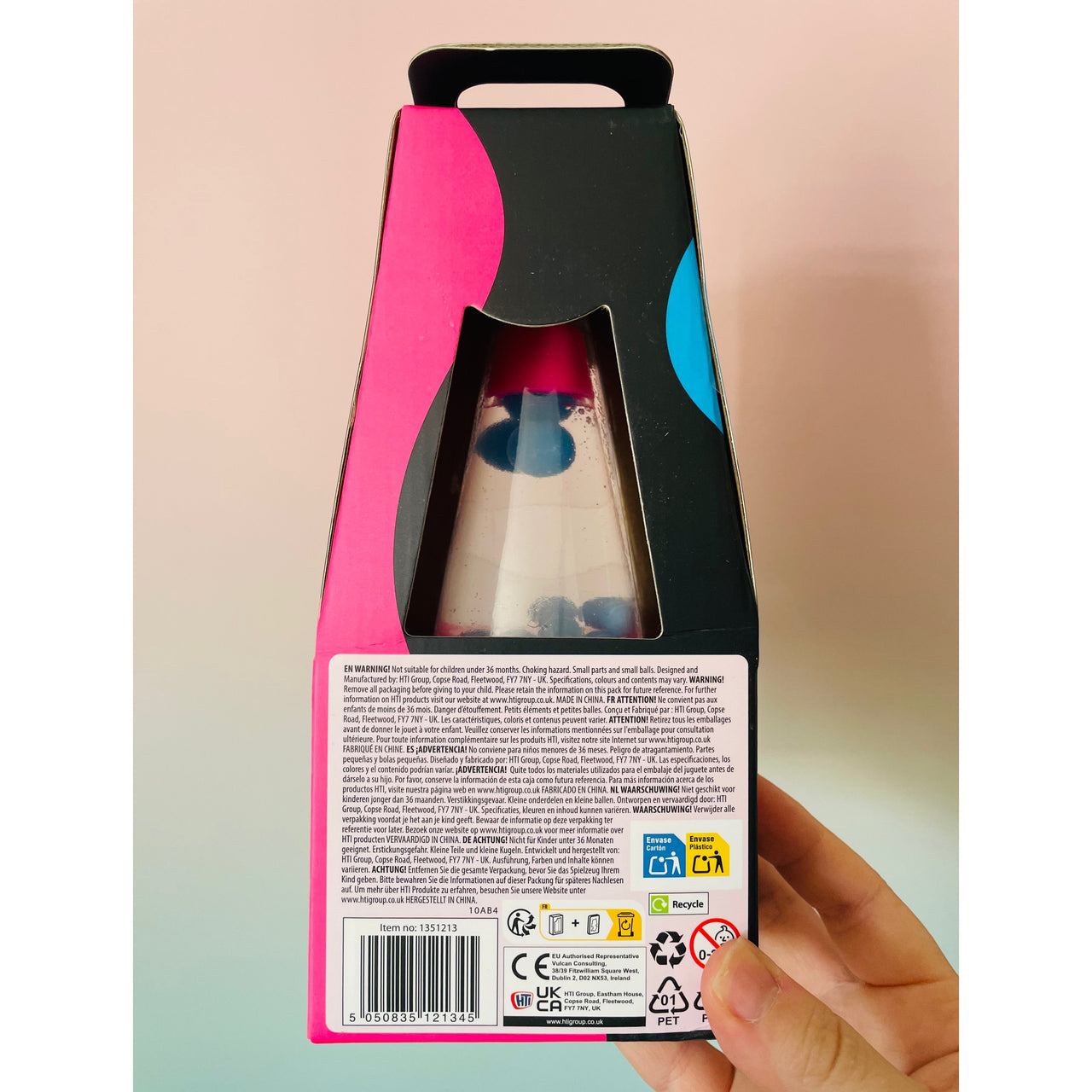 🩷🌋 Glow in the Dark Lava Lamp Squishy | Pink Sensory Stress Relief Fidget Toy ✨