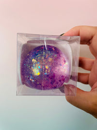 🌌✨ Galaxy Super Squidge Ball | Glittery Sensory Fidget Toy
