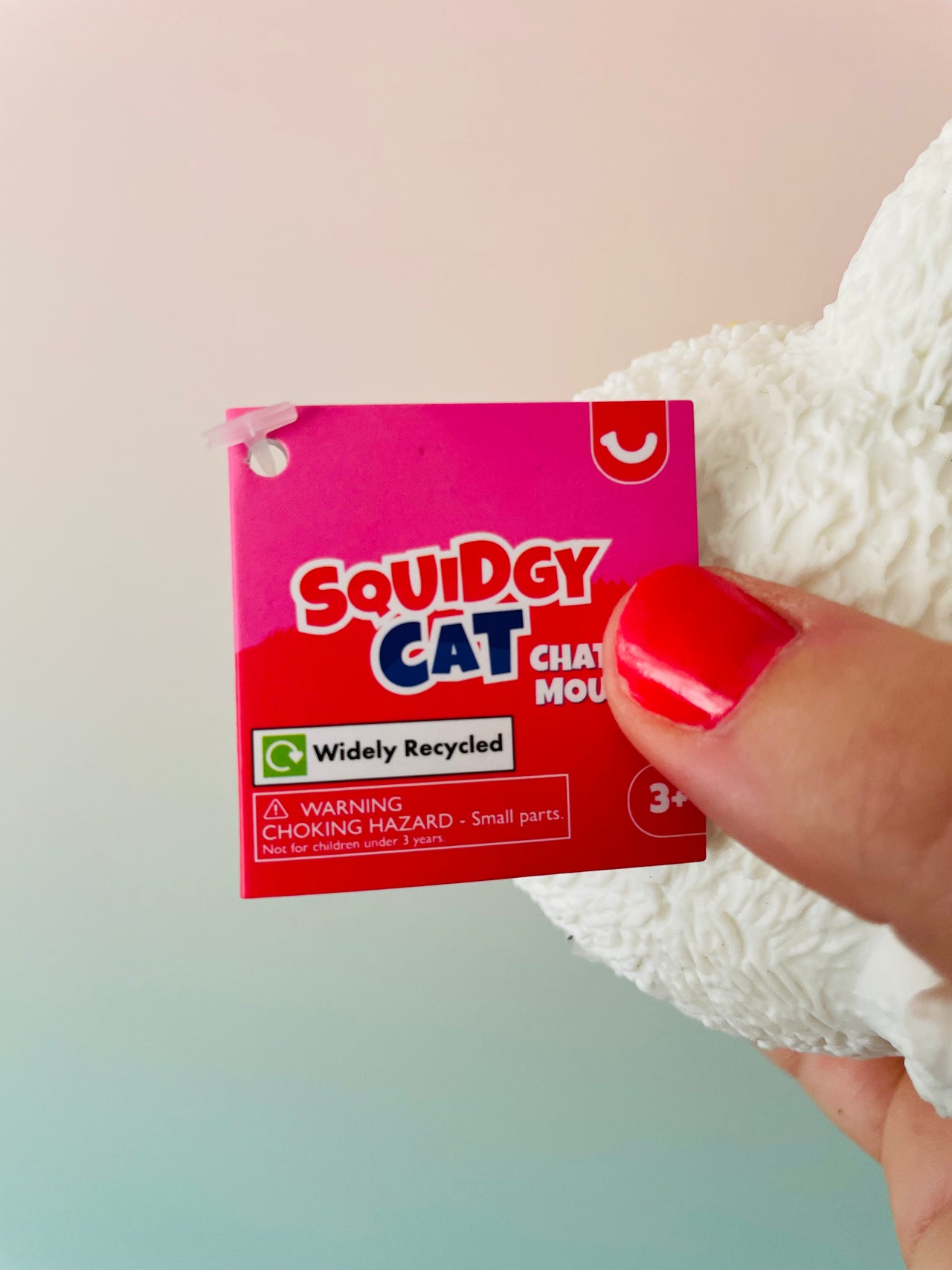 🧡🤍 Squidgy Cat | White & Orange Super Soft Sensory Stress Relief Fidget Toy ✨