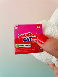 🧡🤍 Squidgy Cat | White & Orange Super Soft Sensory Stress Relief Fidget Toy ✨