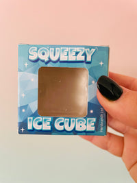 Sugar-Filled Ice Cube Squishy - Maltose Sensory Toy Clear