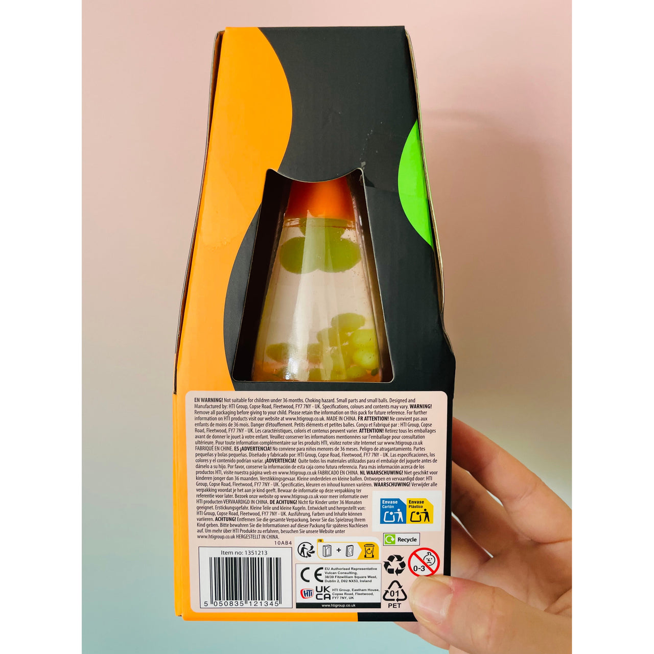 🧡🌋 Glow in the Dark Lava Lamp Squishy | Orange Sensory Stress Relief Fidget Toy ✨