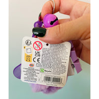 💜🌸 Purple Fluffy Fidget Keychain | Sensory Bag Charm