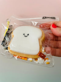 🍞🥓 Scrunchems Sticky Squishy Tic-Tac Toast | Interactive Breakfast Sensory Fidget Toy ✨