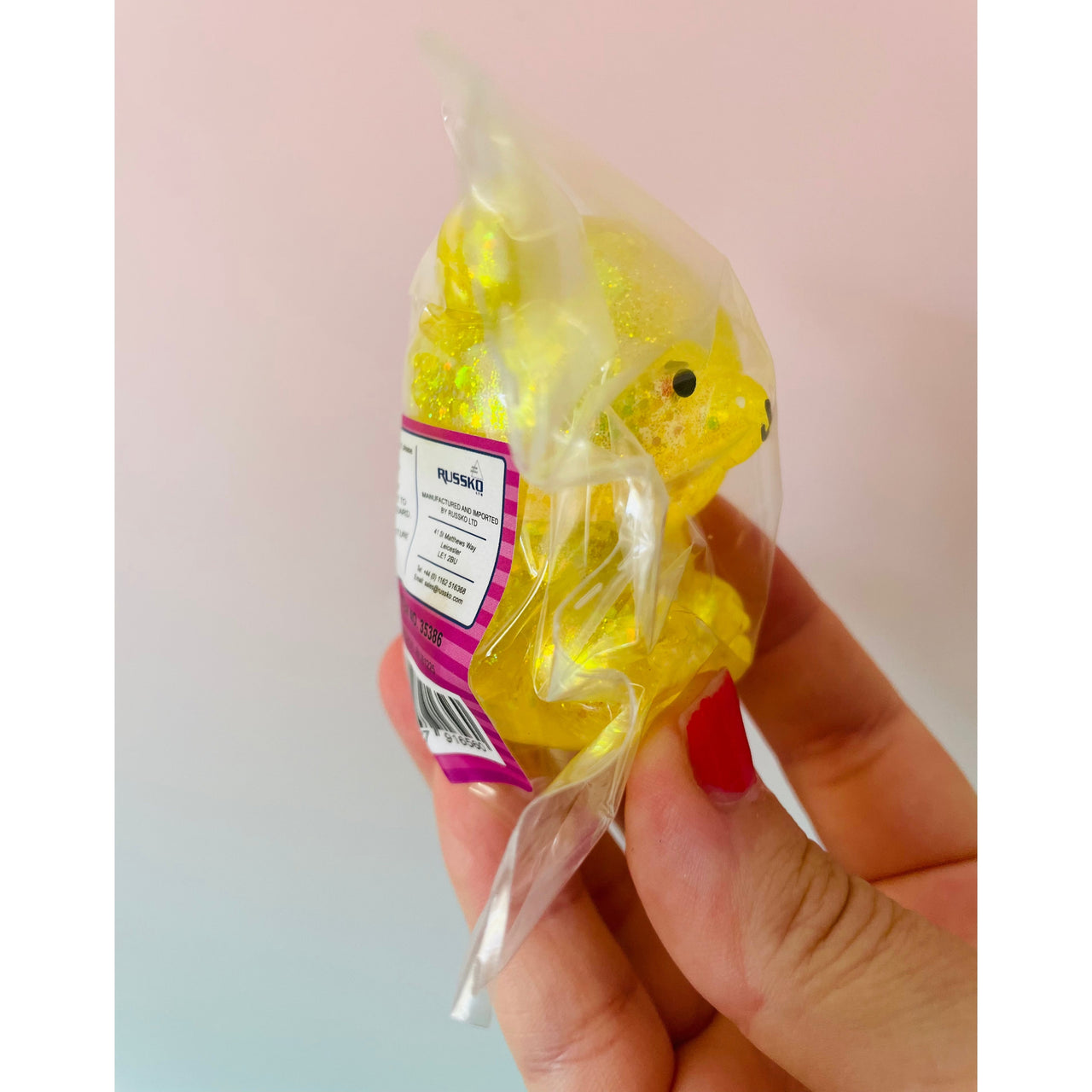 Sugar Maltose Squishy Bear slow-rising sensory fidget toy Yellow