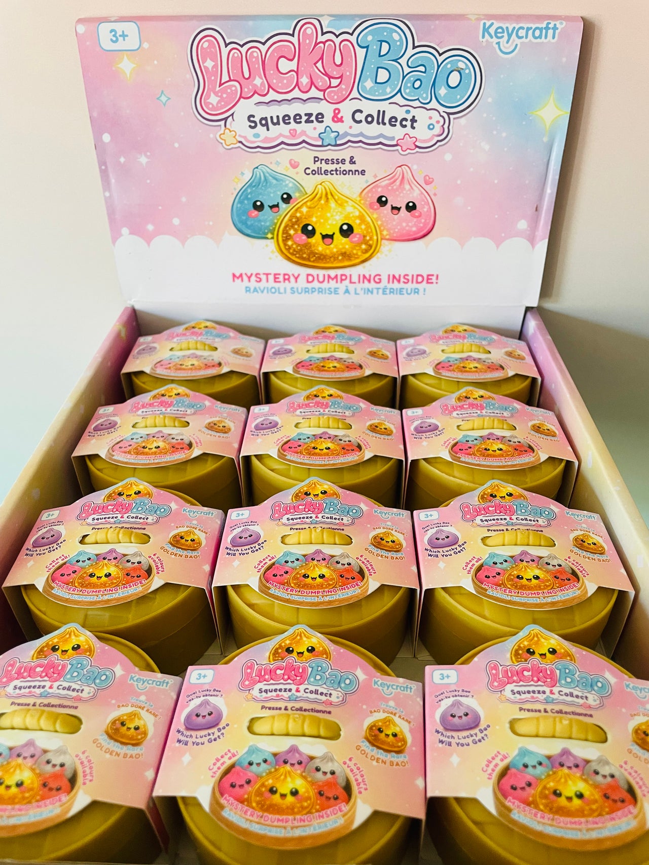 🥟✨ Lucky Bao Mini Mystery Squishy Dumpling | Collectible Kawaii Sensory Stress Relief Fidget Toy 🌈