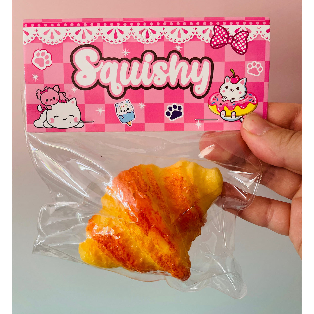 Breakfast Squishy Croissant soft sensory fidget toy