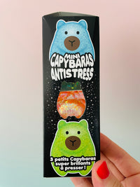 🩷🦫 Scrunchems Mini Sugar Capybaras | 3 Pack Gooey Gel Sensory Squishies ✨