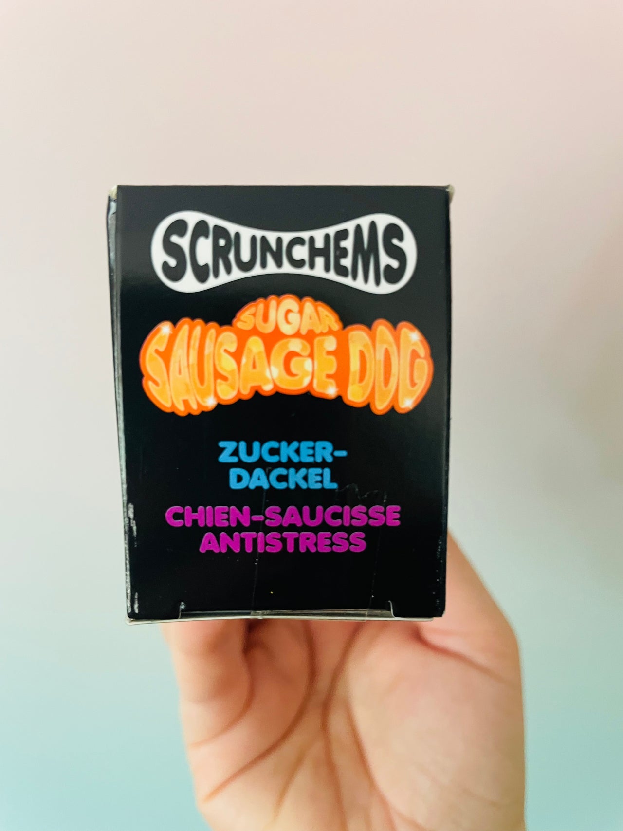 🧡🌭 Scrunchems Sugar Sausage Dog | Orange Sugar-Filled Sensory Stress Relief Fidget Toy ✨