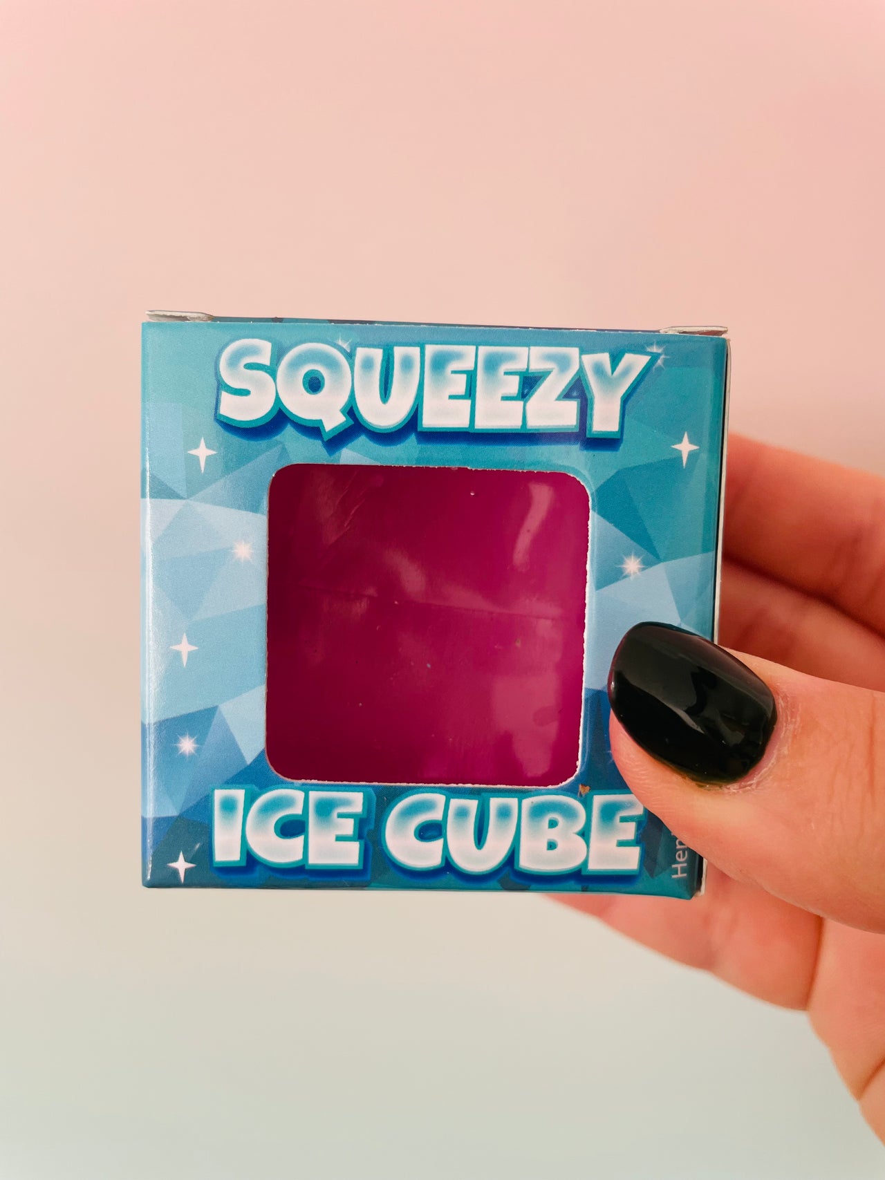 Sugar-Filled Ice Cube Squishy - Maltose Sensory Toy Purple
