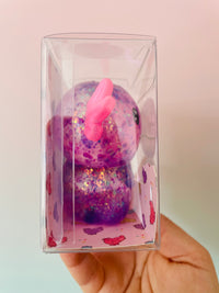 Purple Axolotl Squishy - Sparkly Sensory Toy - Neko Squish Co