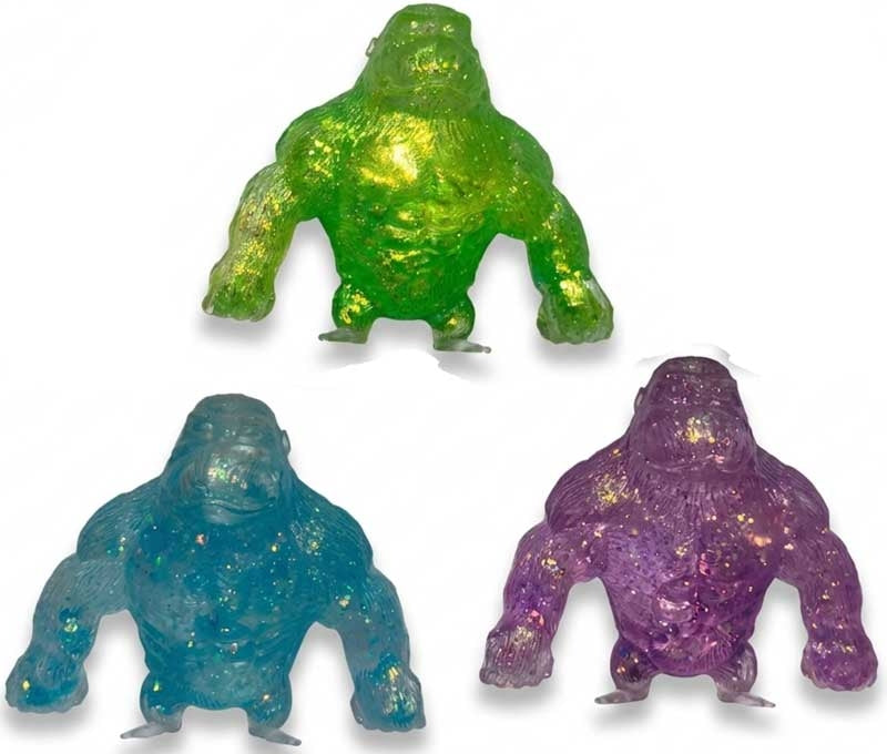 💜🦍 Purple Glitter Gorilla | Sugar Squishy