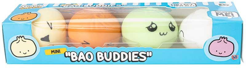 🥟💚 Green Mini Bao Buddies 4 Pack Squishy Sensory Toy Set ✨