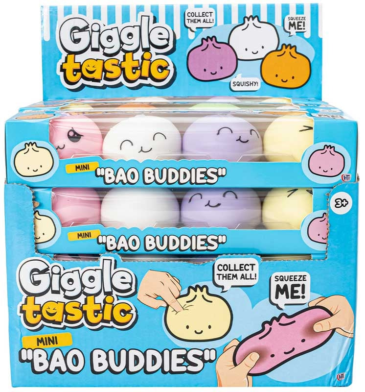 🥟💚 Green Mini Bao Buddies 4 Pack Squishy Sensory Toy Set ✨