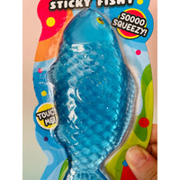 💙🐟 Sticky Icky Fishy | Blue Stretchy Sensory Fidget Toy ✨